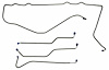 FBL916S 1974 Chevrolet Corvette Front Brake Line Set [Stainless Steel] - image 1