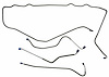 FBL917S 1975 & 1976-1982 Chevrolet Corvette Front Brake Line Set [Stainless Steel] - image 1