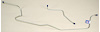 FFB603S 1960-62 Falcon Front Brake Lines [Stainless Steel] - image 1