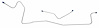 FFB604 1963-65 Falcon Front Brake Lines - image 1