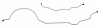 FHB602S 1966-67 Falcon Rear End Housing Brake Lines [Stainless Steel] - image 1