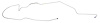 FLB605S 1963 Falcon Long Brake Line [Stainless Steel] - image 1