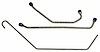 GLK208S 1969 Chevrolet Camaro Gas Lines (Pump-To-Carb), Stainless Steel - image 1