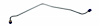 GLK412S 1965-1966 Chevrolet Full-Size Gas Lines (Pump-To-Carb), Stainless Steel - image 1