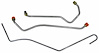 GLK416S 1969-1970 Chevrolet Full-Size Gas Lines (Pump-To-Carb), Stainless Steel - image 1
