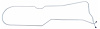 GLL009S 1955-1957 Chevrolet Full-Size Long Gas Lines (Pump-To-Tank) [Stainless Steel] - image 1