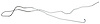 GLL203S 1967-1968 Chevrolet Camaro Long Gas Lines (Pump-To-Tank) [Stainless Steel] - image 1