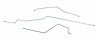 GLL400S 1959-1961 Chevrolet Full-Size Long Gas Lines (Pump-To-Tank) [Stainless Steel] - image 1