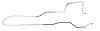 GLL608S 1954-1955 Full-Size Ford Long Gas Line, Pump-To-Tank, 5/16 in. [Stainless Steel] - image 1