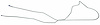 GLL908S 1972 Corvette Long Gas Lines (Pump-To-Tank) [Stainless Steel] - image 1