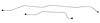HBL001 1955-1957 Chevrolet Full-Size Rear End Housing Brake Line - image 1