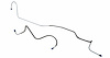 HBL004S 1955-1957 Chevrolet Full-Size Rear End Housing Brake Line [Stainless Steel] - image 1