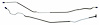 HBL210 1968 Pontiac Firebird Rear End Housing Brake Line - image 1