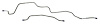 HBL211 1975-81 Camaro Z28 Rear End Housing Brake Line - image 1
