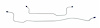 HBL314 1962-65 Dodge B-Body Rear End Housing Brake Line - image 1