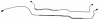 HBL403S 1967-1969 Chevrolet Full-Size Rear End Housing Brake Line [Stainless Steel] - image 1