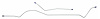 HBL408 1960-63 Chevrolet C10 Pickup Truck Rear End Housing Brake Line - image 1