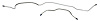HBL601 1957 Full-Size Ford Rear Axle Brake Line Set - image 1