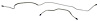 HBL601S 1957 Full-Size Ford Rear Axle Brake Line Set [Stainless Steel] - image 1