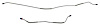 HBL605S 1966 Full-Size Ford Rear Axle Brake Line Set [Stainless Steel] - image 1