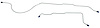 HBL606S 1959 Full-Size Ford Rear Axle Brake Line Set [Stainless Steel] - image 1
