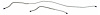 HBL608 1955 Full-Size Ford Rear End Housing Brake Line - image 1