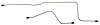 HBL610S 1966-1971 Ford Bronco Front End Housing Brake Line [Stainless Steel] - image 1