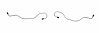 HBL914S 1970-1973 Chevrolet Corvette Rear End Housing Brake Line [Stainless Steel] - image 1