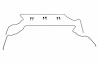 HIR400 1958 Chevrolet Full-Size Hood Insulation Retainer Kit - image 1