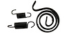HLS001 1955-1957 Chevrolet Full-Size Hood Latch Spring Kit - image 1