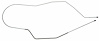 LBL004S 1955 Chevrolet Full-Size Brake Lines (Front To Rear) [Stainless Steel] - image 1