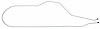 LBL005S 1956-1957 Chevrolet Full-Size Brake Lines (Front To Rear) [Stainless Steel] - image 1