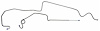 LBL227 1969 Chevrolet Camaro Brake Lines (Front To Rear) - image 1