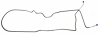 LBL312 1971-1974 Oldsmobile Long Brake Line - image 1