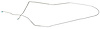 LBL402S 1965 Chevrolet Full-Size Brake Lines (Front To Rear) [Stainless Steel] - image 1