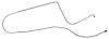 LBL404S 1969 Chevrolet Full-Size Brake Lines (Front To Rear) [Stainless Steel] - image 1