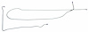 LBL412S 1971-72 Chevrolet Truck Brake Lines (Front To Rear) [Stainless Steel] - image 1