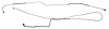 LBL614S 1985 Ford Truck F150 Front To Rear Brake Line [Stainless Steel] - image 1