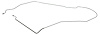 LBL700S 1964 Chevrolet Chevelle Brake Lines (front To Rear) [Stainless Steel] - image 1