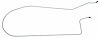 LBL902S 1963-64 Chevrolet Corvette Front to Rear Brake Line [Stainless Steel] - image 1