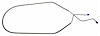 LBL909S 1968 Chevrolet Corvette Front to Rear Brake Line [Stainless Steel] - image 1