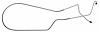 LBL913 1970-1973 Chevrolet Corvette Front to Rear Brake Line - image 1