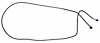 LBL915S 1974 Chevrolet Corvette Front to Rear Brake Line [Stainless Steel] - image 1
