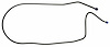 LBL917S 1975 & 1976-1982 Chevrolet Corvette Front to Rear Brake Line [Stainless Steel] - image 1