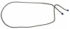 LBL918 1975 & 1976-1982 Chevrolet Corvette Front to Rear Brake Line - image 1