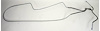 LVR704S 1971-1972 Chevrolet Chevelle Fuel Tank Vapor Return Line, Stainless Steel - image 1