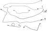 MBLK06S 1964-1965 Ford Mustang Complete Brake Line Set [Stainless Steel] - image 1