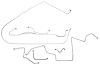 MBLK31S 1969 Ford Mustang Complete Brake Line Set [Stainless Steel] - image 1