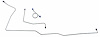 MFB002 1966 Ford Mustang Front Brake Line Set - image 1