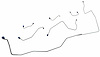 MFB005 1968-1969 Ford Mustang Front Brake Line Set - image 1